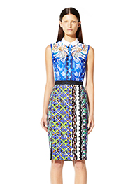 Multicolor Printed Bodycon/Pencil Dress