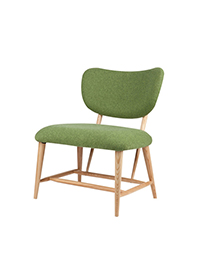 Mid-Century Fabric Accent Chair
